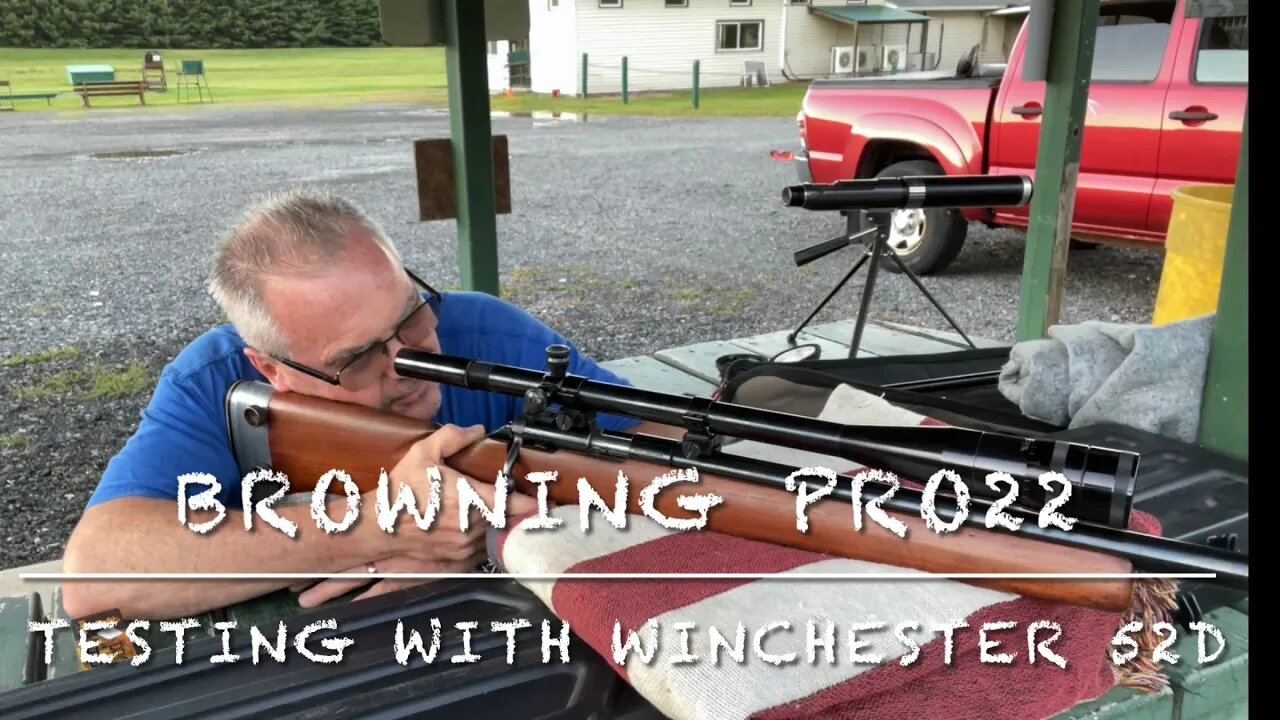 Browning Pro22 22lr target ammo testing with my Winchester 52D