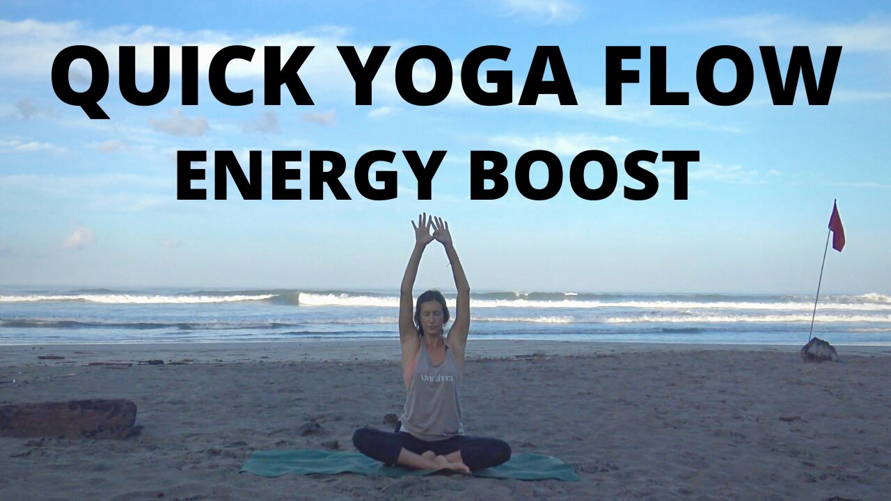 13 Minute Quick Beach Yoga Flow | Energy Boost