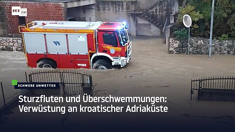 Sturzfluten und Überschwemmungen: Verwüstung an kroatischer Adriaküste