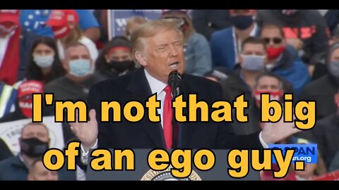 TRUMP - I'M NOT AN EGO GUY with dog reaction, dropping ball.