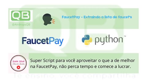 #Python - #Script para #extrair o melhor do #FaucetPay