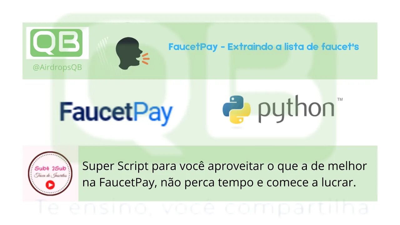 #Python - #Script para #extrair o melhor do #FaucetPay