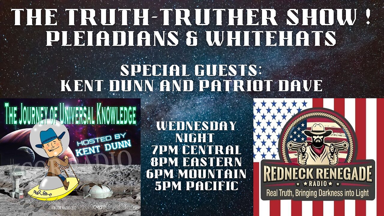 THE TRUTH-TRUTHER SHOW W/ PLEIADIAN KENT DUNN & PATRIOT DAVE PART 2