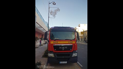 MAN Feuerwehr Auto bei der Feuerwehr Gozo