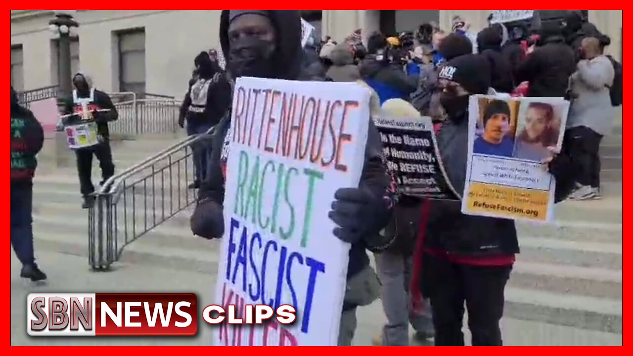 BLM Protesting Outside the Courthouse for Three White Guys Which Included a Pedophile - 5058