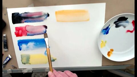 My 7 color palette part 2 Udemy tutorial watercolours for the beginner