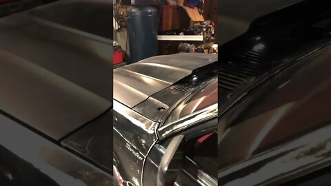 New Glasstech 4” cowl hood on the ole Twin Turbo. B2000 ShitBox