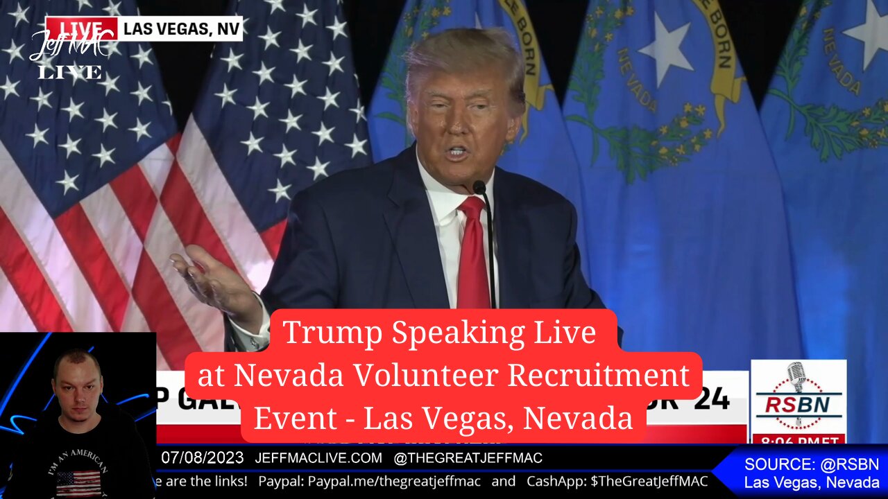 Trump Speaking Live at Nevada Volunteer Recruitment Event - Las Vegas, Nevada