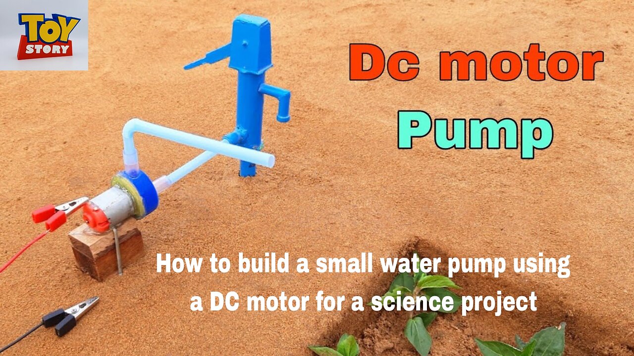 How to build a small water pump using a DC motor for a science project