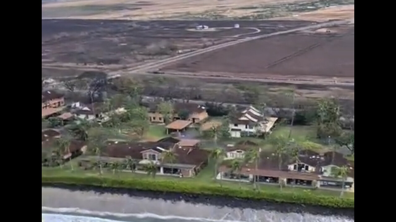 Maui Fires - New Helicopter Footage - That is one Selective Fire