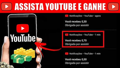 [PAGOU EM 1 MINUTO] Novo APP Para GANHAR DINHEIRO VIA PIX Assistindo Vídeos do YouTube DE GRAÇA