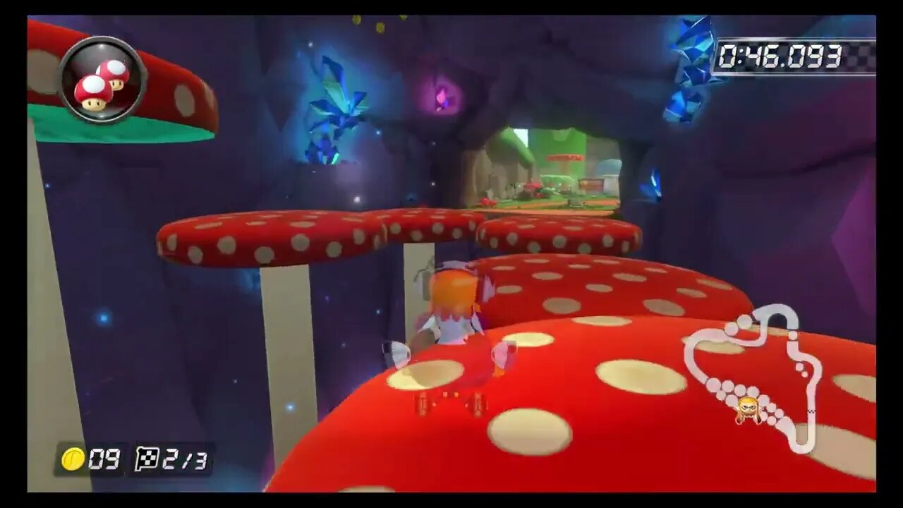 Mario Kart 8 Deluxe DLC Time Trials - Wii Mushroom Gorge (200cc) - 1:18.721