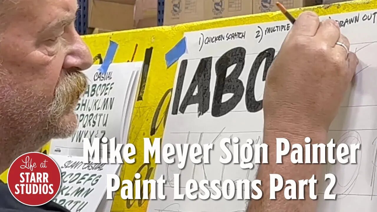 Love Letters by Mike Meyer Sign Painter Lessons Part 2