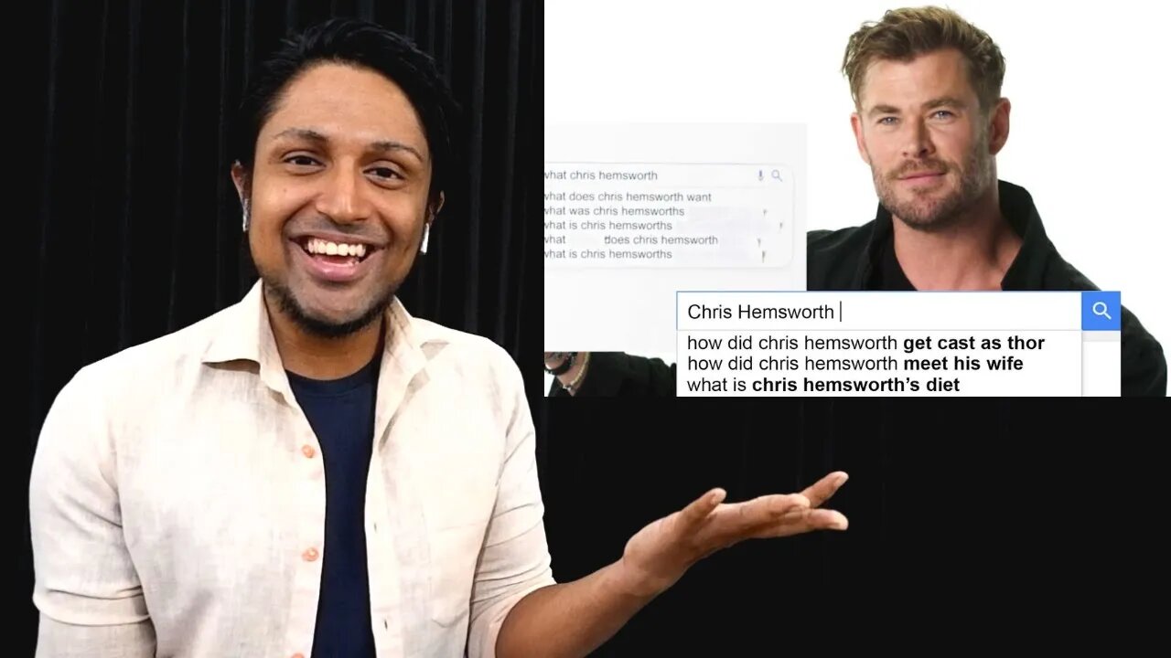 Chris Hemsworth Answers the Web's Most Searched Questions | WIRED REACTION