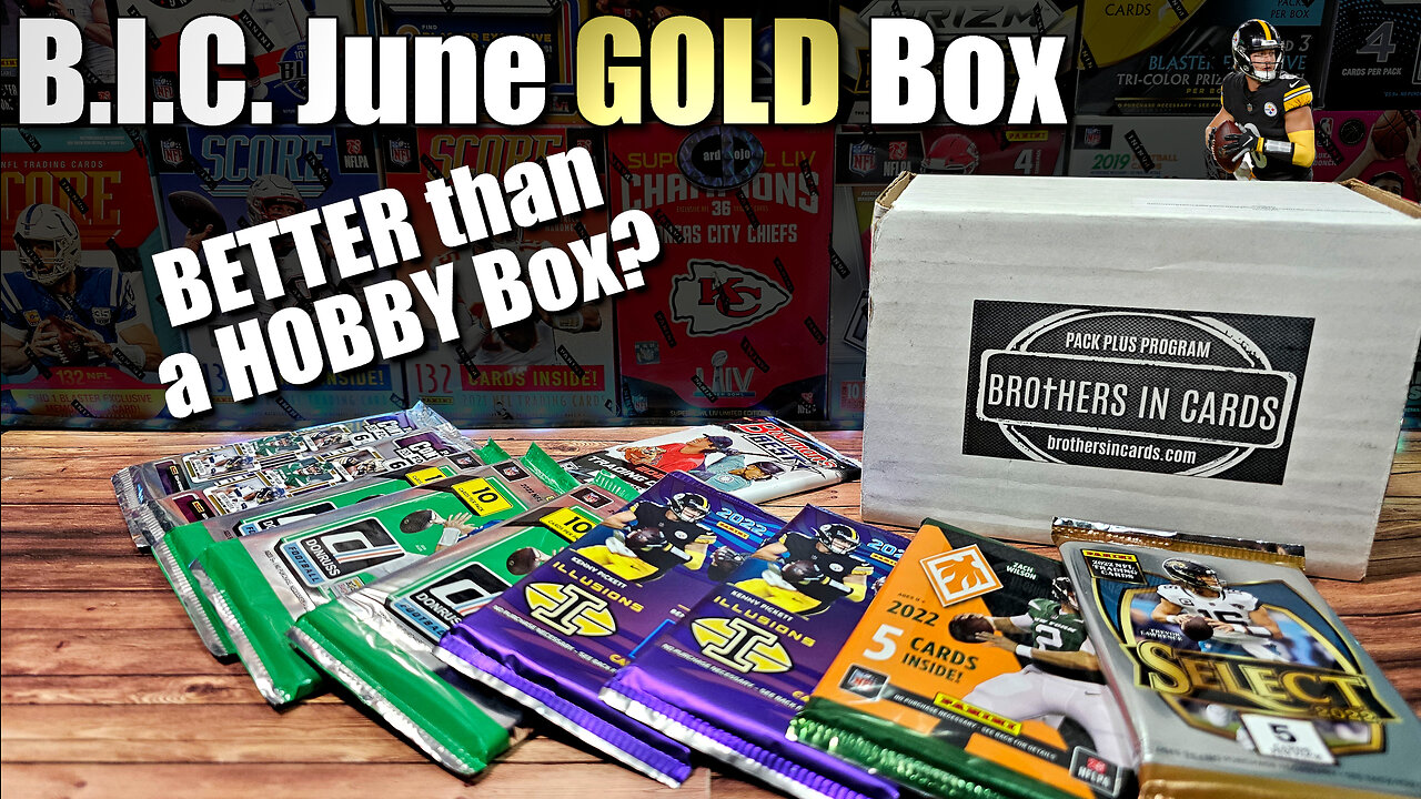 BETTER the a HOBBY Box? | Brothers in Cards June GOLD Football Cards Box - We Got Some HITS!