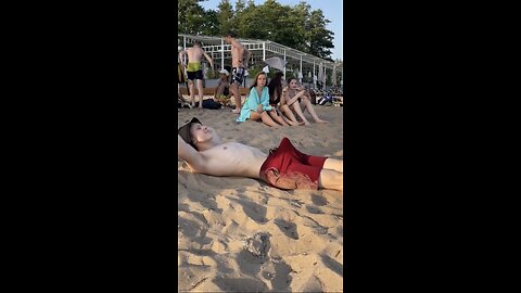 Hot girls on the beach 😍 | Cucumber prank 😂