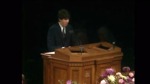 Elder Holland’s son in General Conference @ 17! Too funny