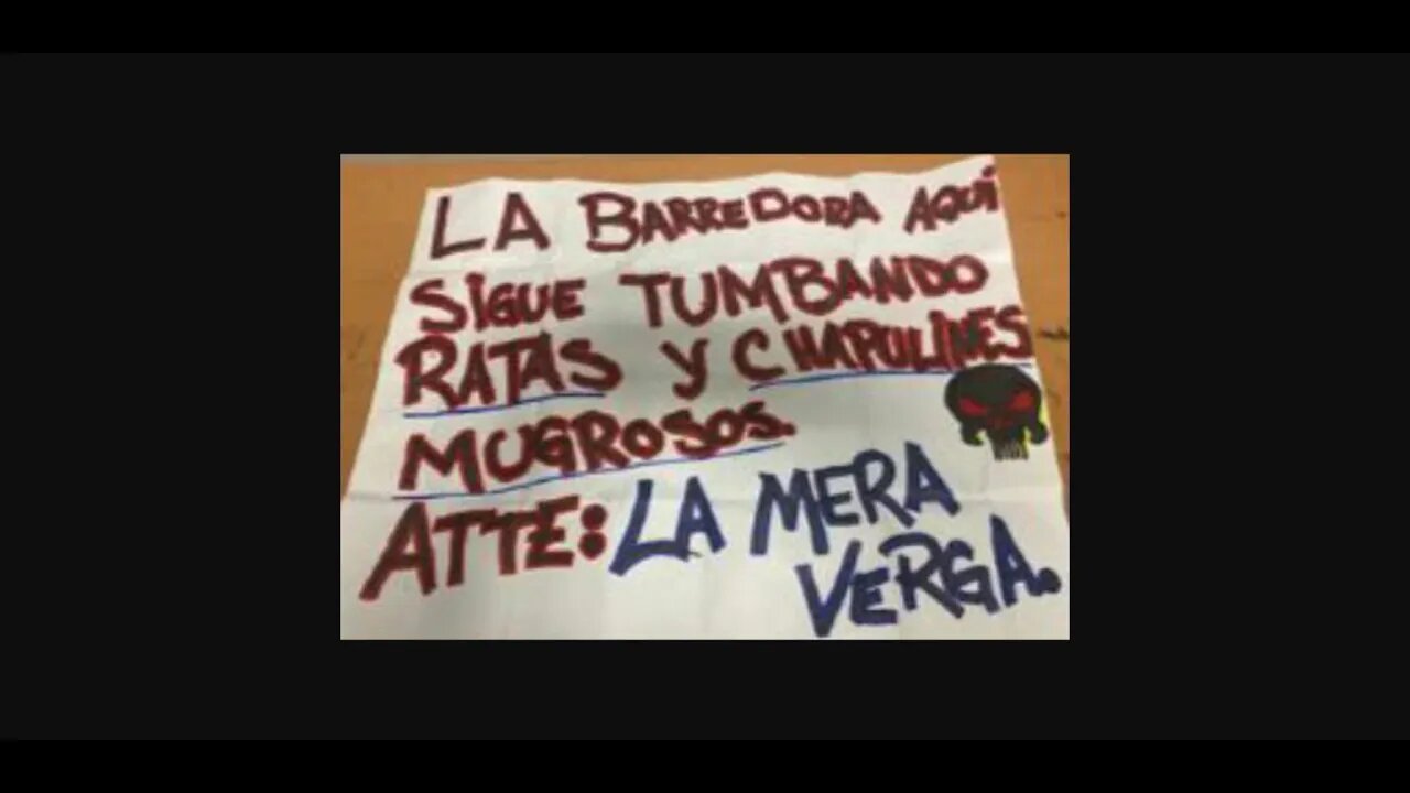 He Was Caught With A Narco Message Before He Could Hang It