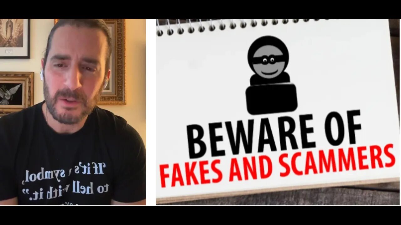 Jonathan Roumie in his latest live explains once again how to avoid scammers that pretend to be him