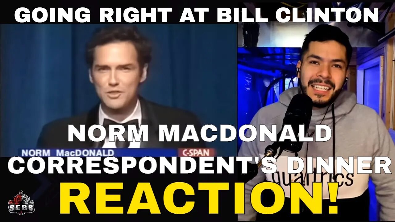 Norm Macdonald full Correspondents Dinner set (Reaction!) | GOES RIGHT AT BILL CLINTON!