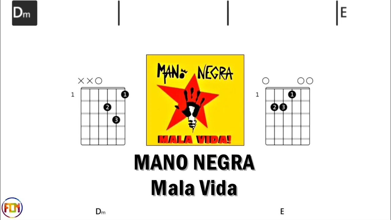 MANO NEGRA Mala Vida - Guitar Chords & Lyrics HD