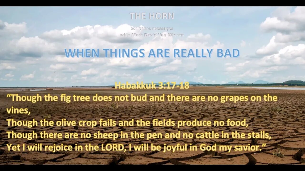 WHEN THINGS ARE REALLY BAD