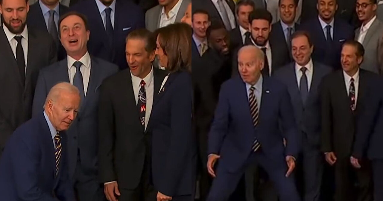 Twitter Users React to 'Awkward' Biden, Harris Photo-Op With Warriors: ‘I’m Not Doing That’