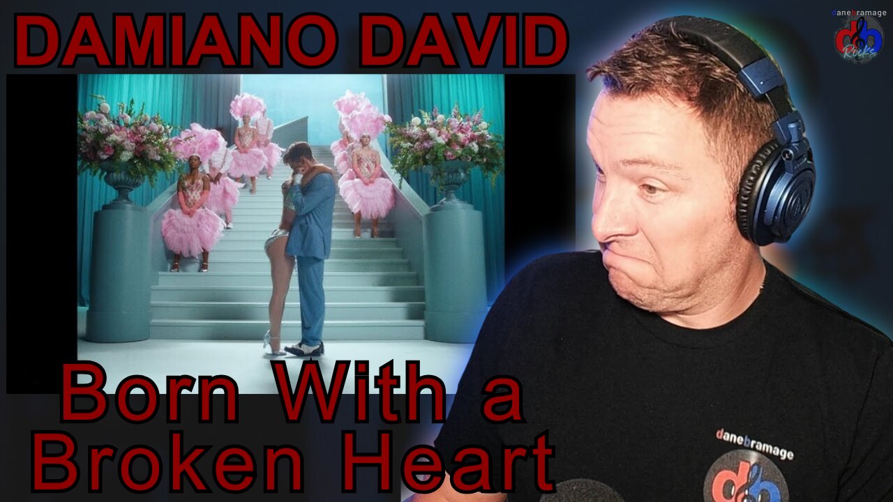 Damiano David - Born With a Broken Heart 🇮🇹 Official Music Video | DaneBramage Rocks Reacts