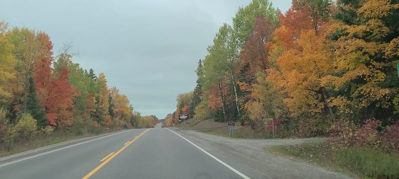 Beautiful drive in the fall