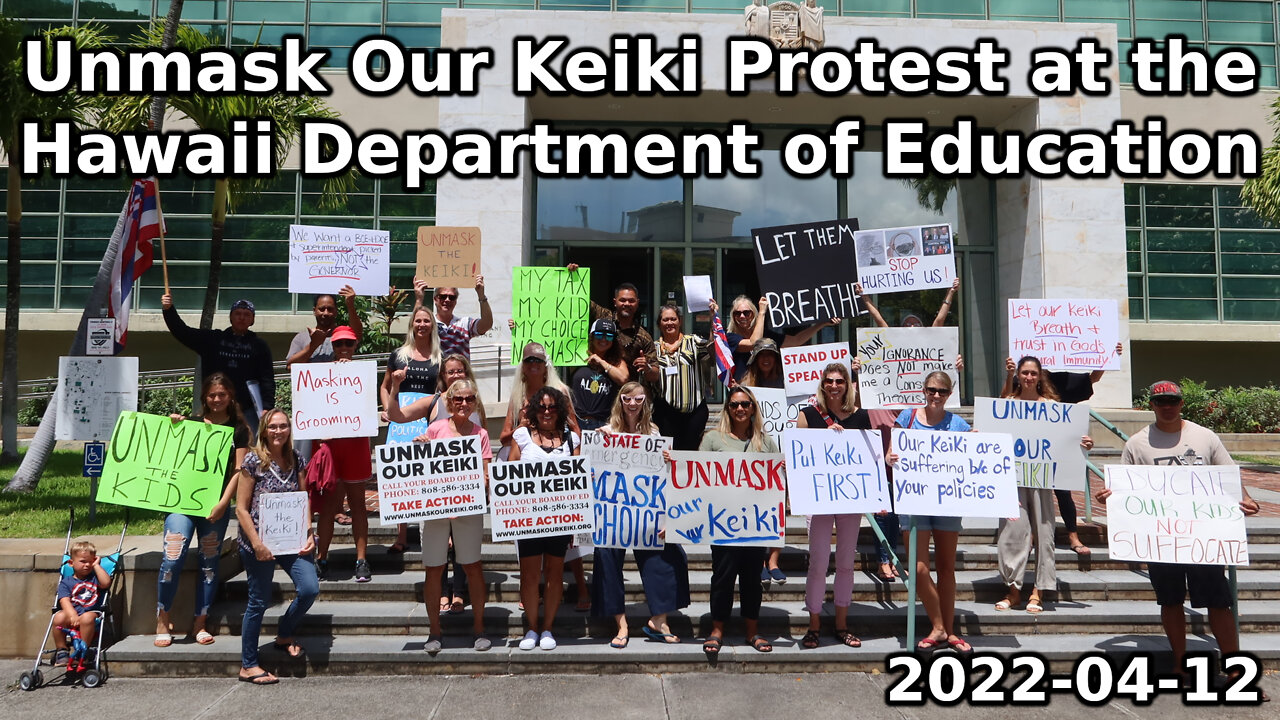 Unmask Our Keiki Protest at the Hawaii Department of Education