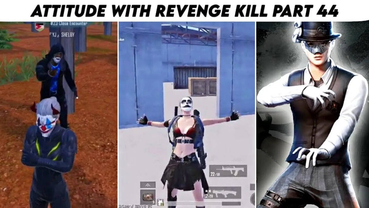 Pubg Mobile Attitude 😈 With Revenge Kill Max Pharaoh x- Suit | Part 44 | Xbot 2.0