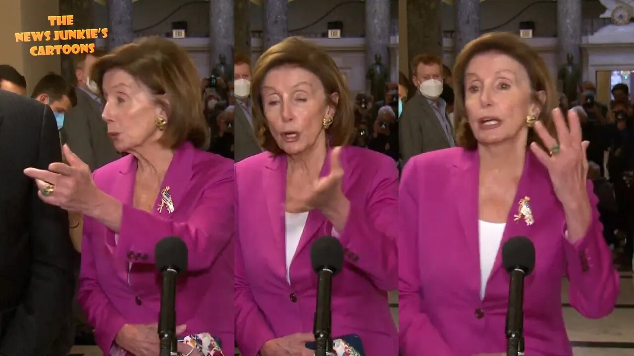 Democrat Pelosi The Conductor when asked a question she doesn't like.