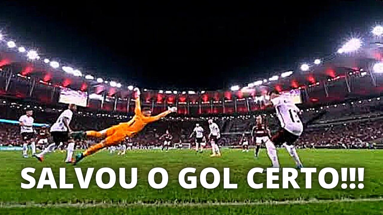 ZAGUEIRO DO ATHLÉTICO-PARANAENSE SALVA GOL CERTO DO GABIGOL!!!