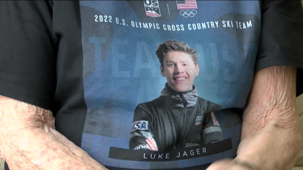 Pewaukee grandma watches her grandson Luke Jager compete in cross country skiing