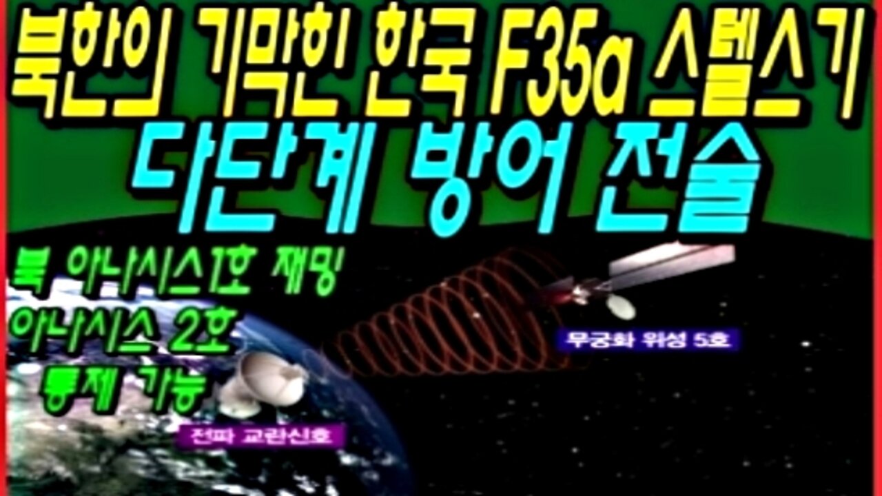 북한의 기막힌 한국 F35a 스텔스기 다단계 방어 전술