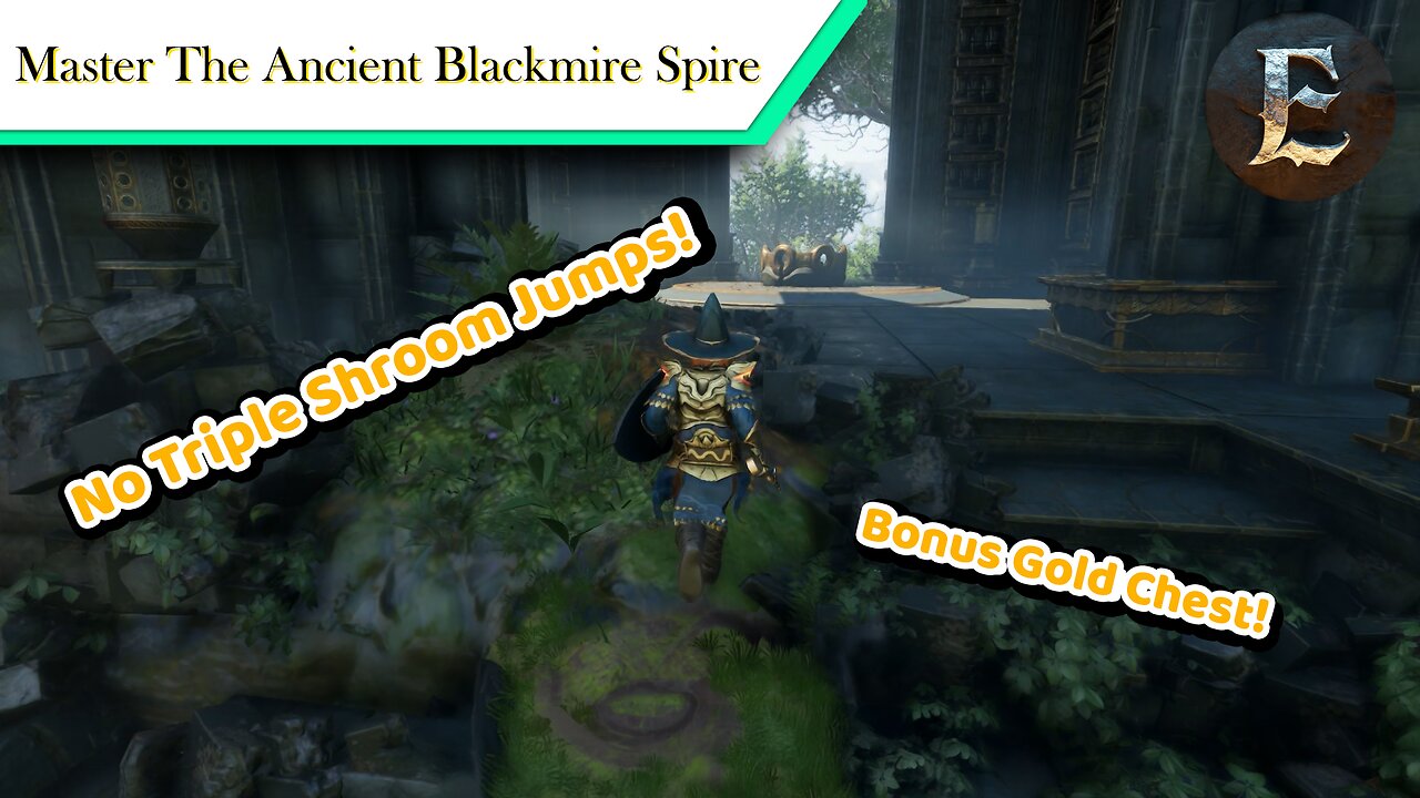 Enshrouded: Master The Ancient Blackmire Spire - No Shroom Parkour! Hidden GOLD Chest!