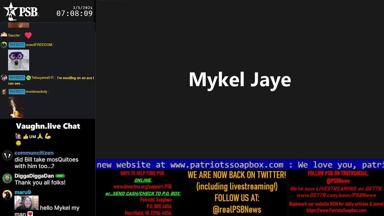2024-03-05 07:00 EST - Patriots Soapbox AM: with MykelJaye, SkyeBreeze