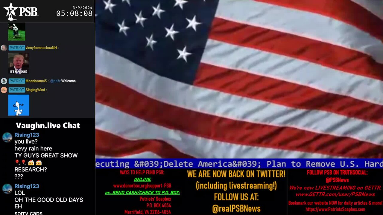 2024-03-09 05:00 EST - Patriots Rising: with Q Trooper & Majjik