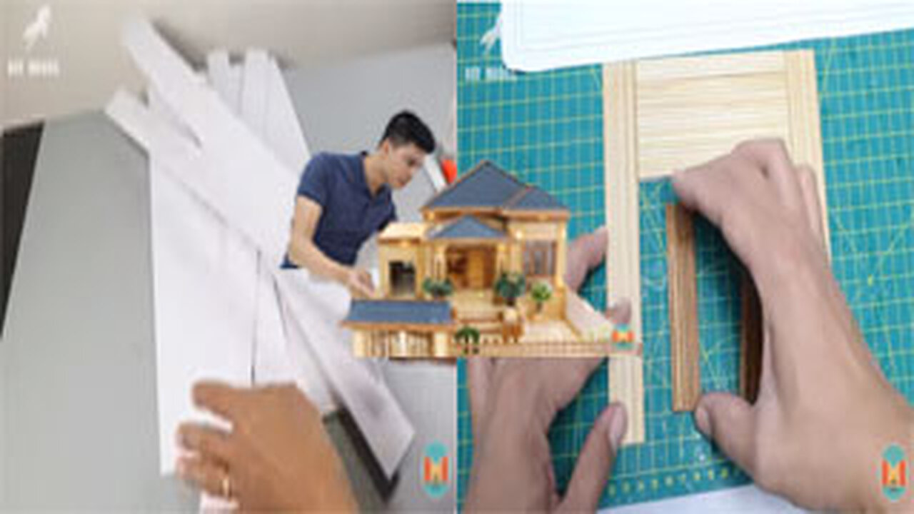 How to make a miniature house from sticks | DIY Model