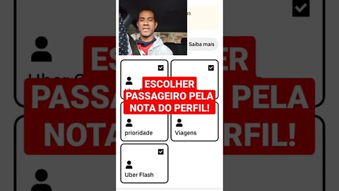 ESCOLHER PASSAGEIRO PELA NOTA DO PERFIL!