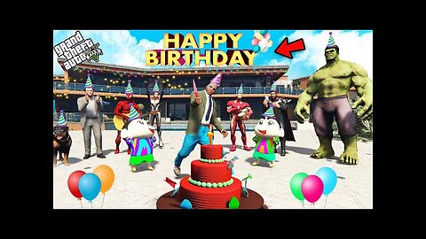 GTA 5 : CELEBRATING FRANKLIN'S Birthday in GTA 5 ! (GTA 5 mods)