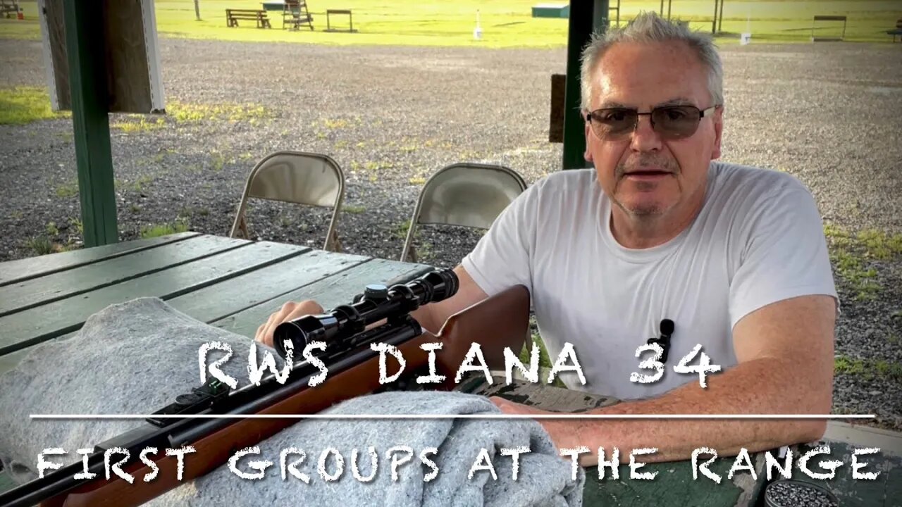 RWS Diana 34 T06 Classic first groups at the range. What a great gun!