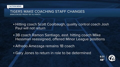 Tigers make coaching staff changes following 96-loss season