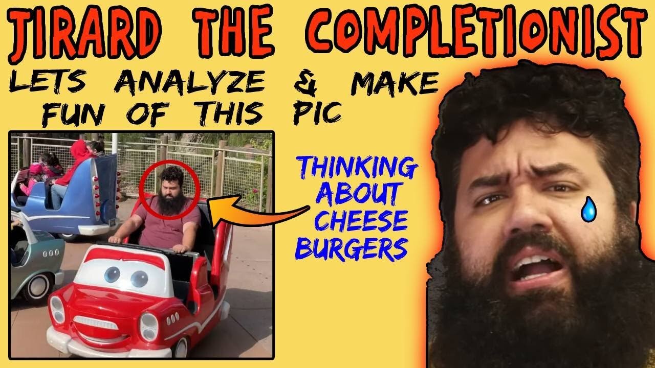 Jirard The Completionist Thinks About Cheeseburgers While On Roller Coaster - 5lotham