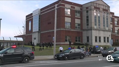 Students at John Adams high school protesting against violence