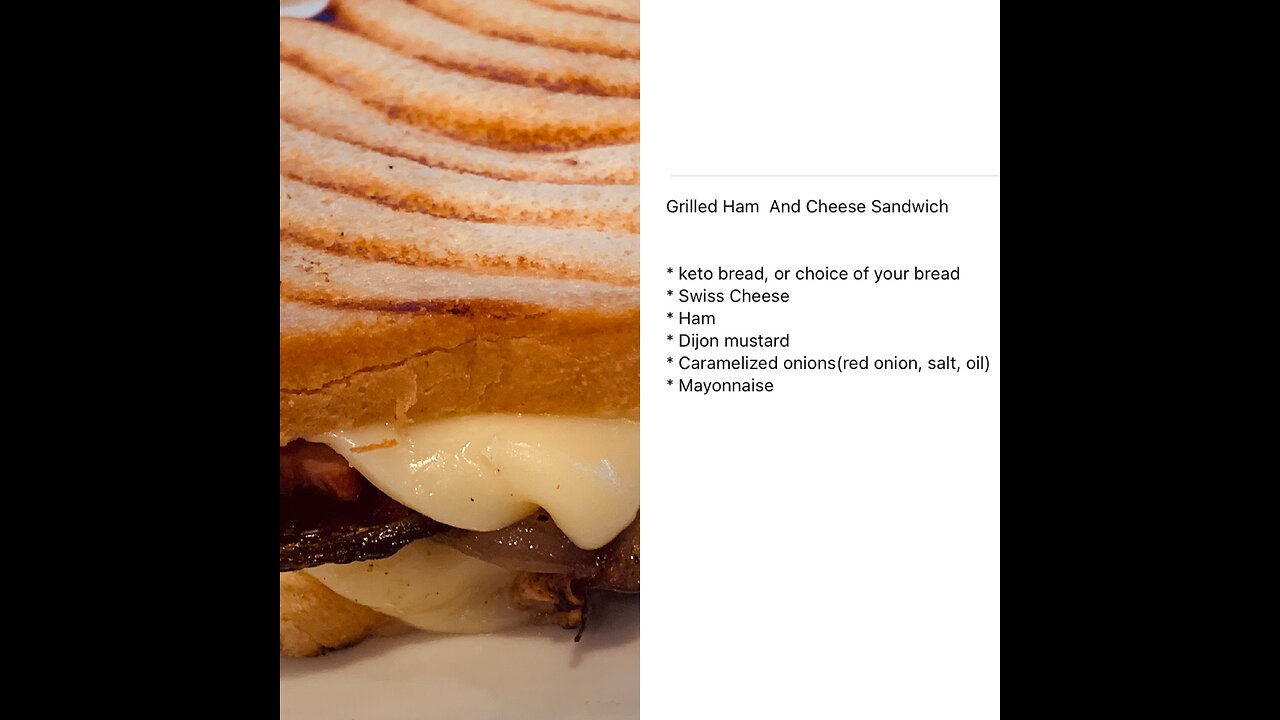 Grilled Ham & Cheese Sandwich