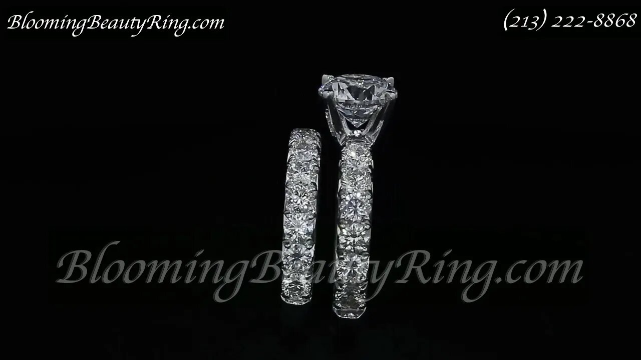 4 Engagement Rings With Different Thickness Bands By BloomingBeautyRing.com