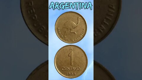 Argentina 1 Centavo 1985.#shorts #education #coinnotesz