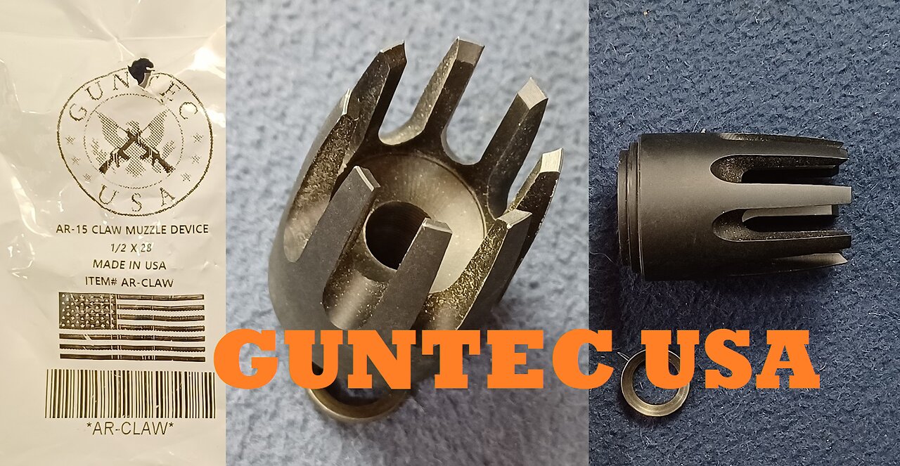 GUNTEC USA, AR-15 CLAW MUZZLE DEVICE. # AR-CLAW 1/2 X 28 Muzzle Attachment. #ASMR