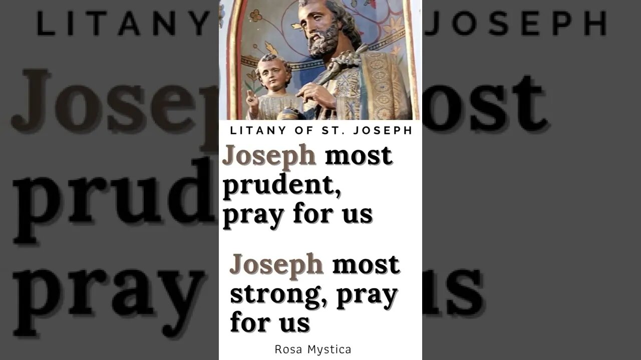 Joseph most prudent, pray for us #shorts